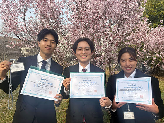 本学部在学生の吉次颯太郎さん、大掛綾香さん、本研究科在学生の石戸諒さんが The 14th IIAE International Conference on Industrial Application Engineering
    2026 で、Best Presentation Award、Best Student Paper Award をそれぞれ受賞